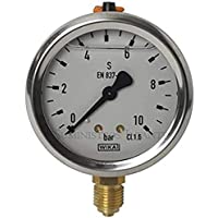 Suinga MANOMETRO esfera GLICERINA 0-10 Bar 1-4&quot-. Utilizado en fontanería y jardinería para CALCULA la PRESIÓN exacta de…